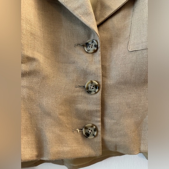 Authentic Vintage Christian Dior Structured Blazer Jacket Beige 12 - Picture 3 of 7